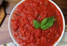 Marinara sosu tarifi - domates sosu veya makarna sosu olarak da bilinir.