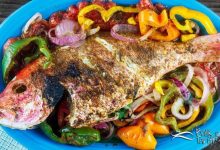 Fırında mercan balığı tarifi - sarımsaklı, baharatlı, sebzeli