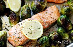 Fırında Brüksel Lahanalı Somon Fileto Tarifi