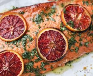 Fırında Tereyağlı Portakallı Somon Tarifi