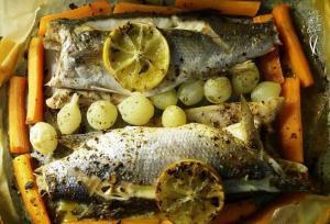 Fırında yağlı kağıtta levrek tarifi