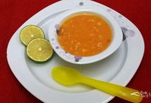 bebekler ve çocuklar için balıklı tarhana çorbası