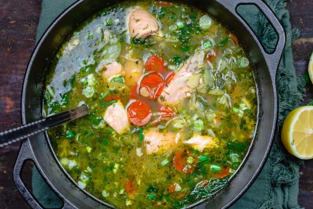 Practical Vegetable Salmon Soup Recipe